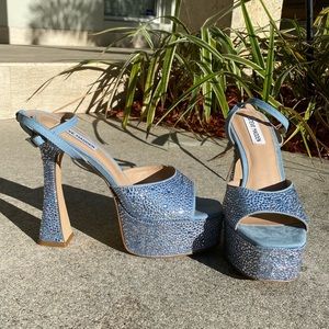 steve madden extra high heels bedazzled